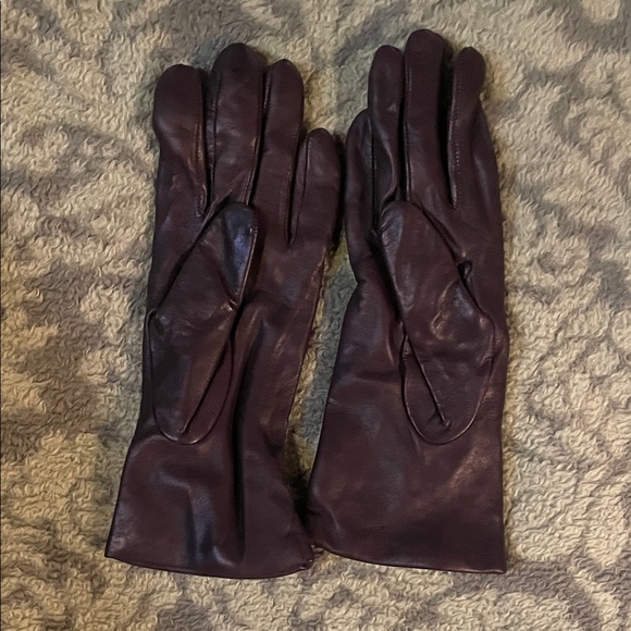 Portolano Dark Brown Leather Gloves - Picture 2 of 4